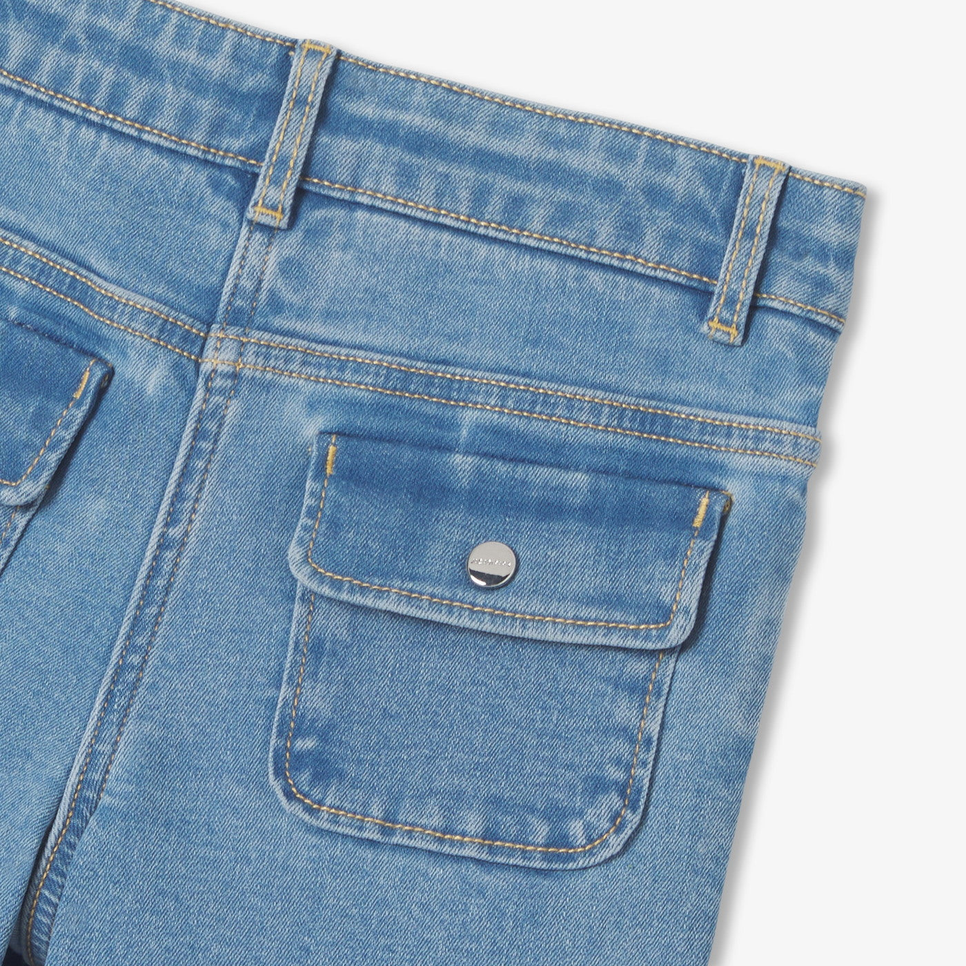 Girl wide-leg jeans - denim clair