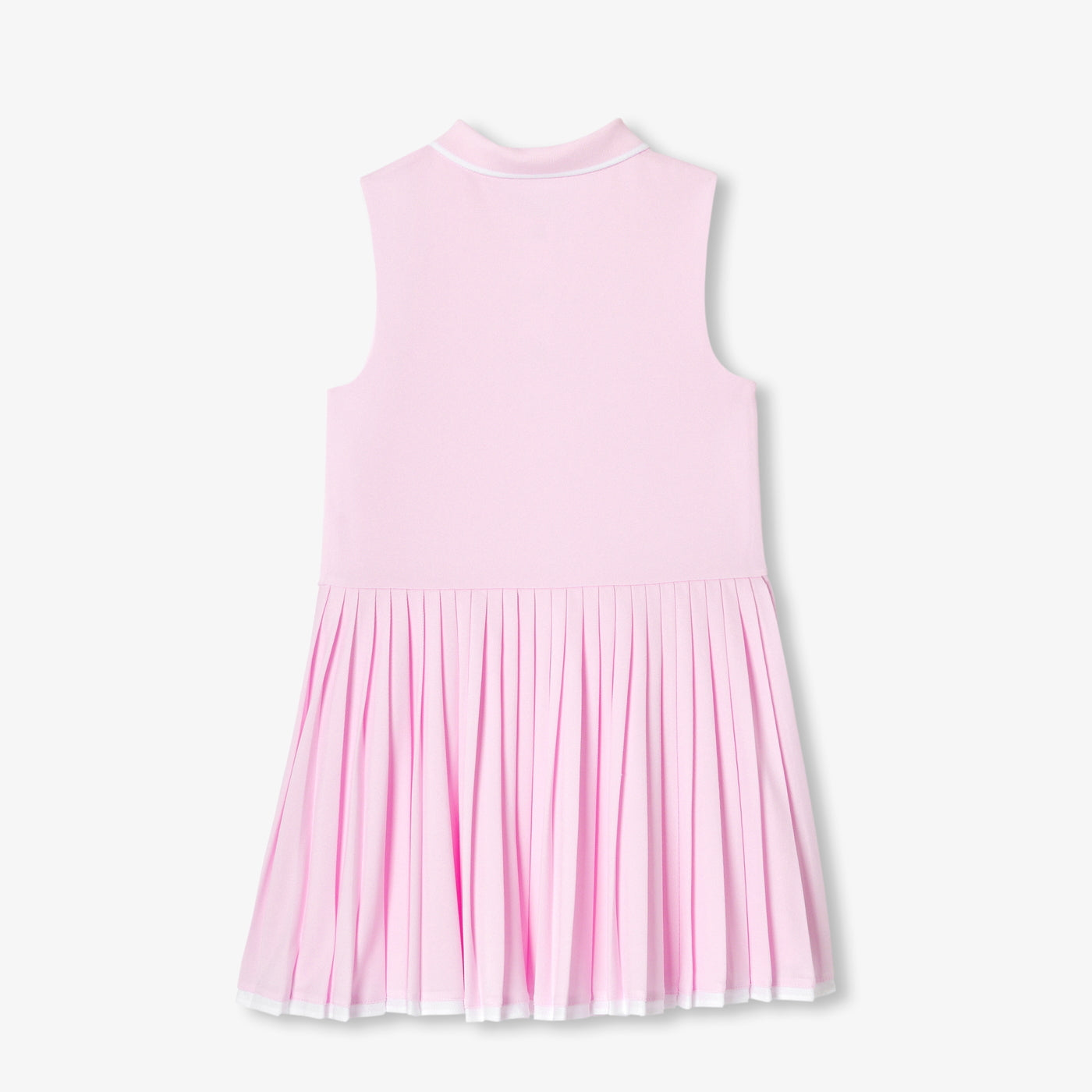 Girl tennis-style dress - rose poudre jacadi