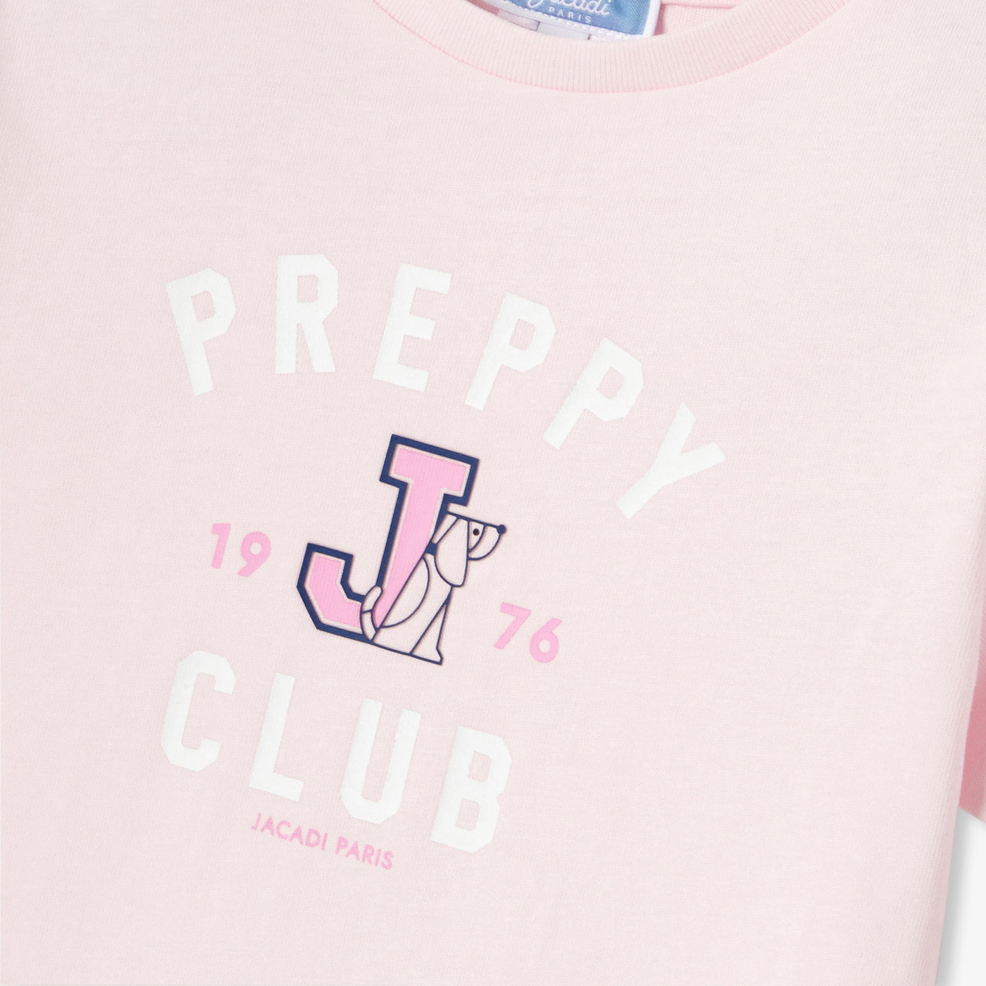 Girl short-sleeved T-shirt - rose poudre jacadi