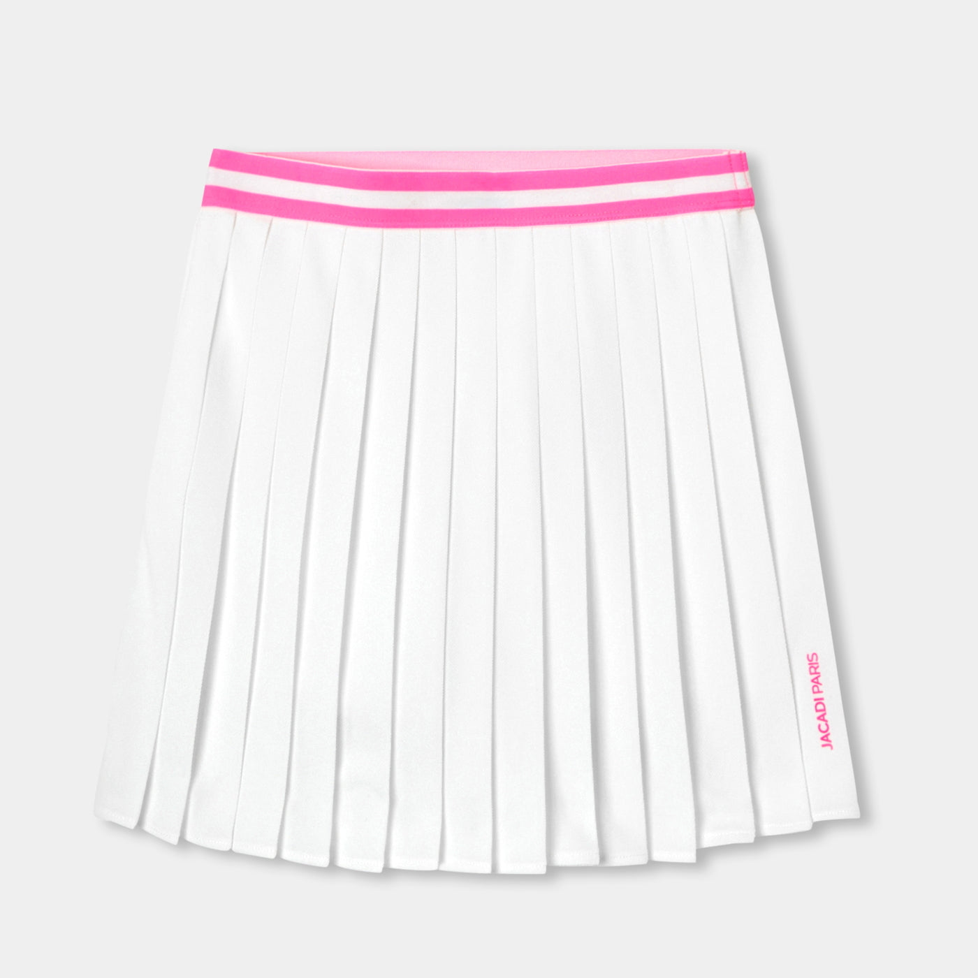 Girl piqué knit pleated skirt - blanc jacadi