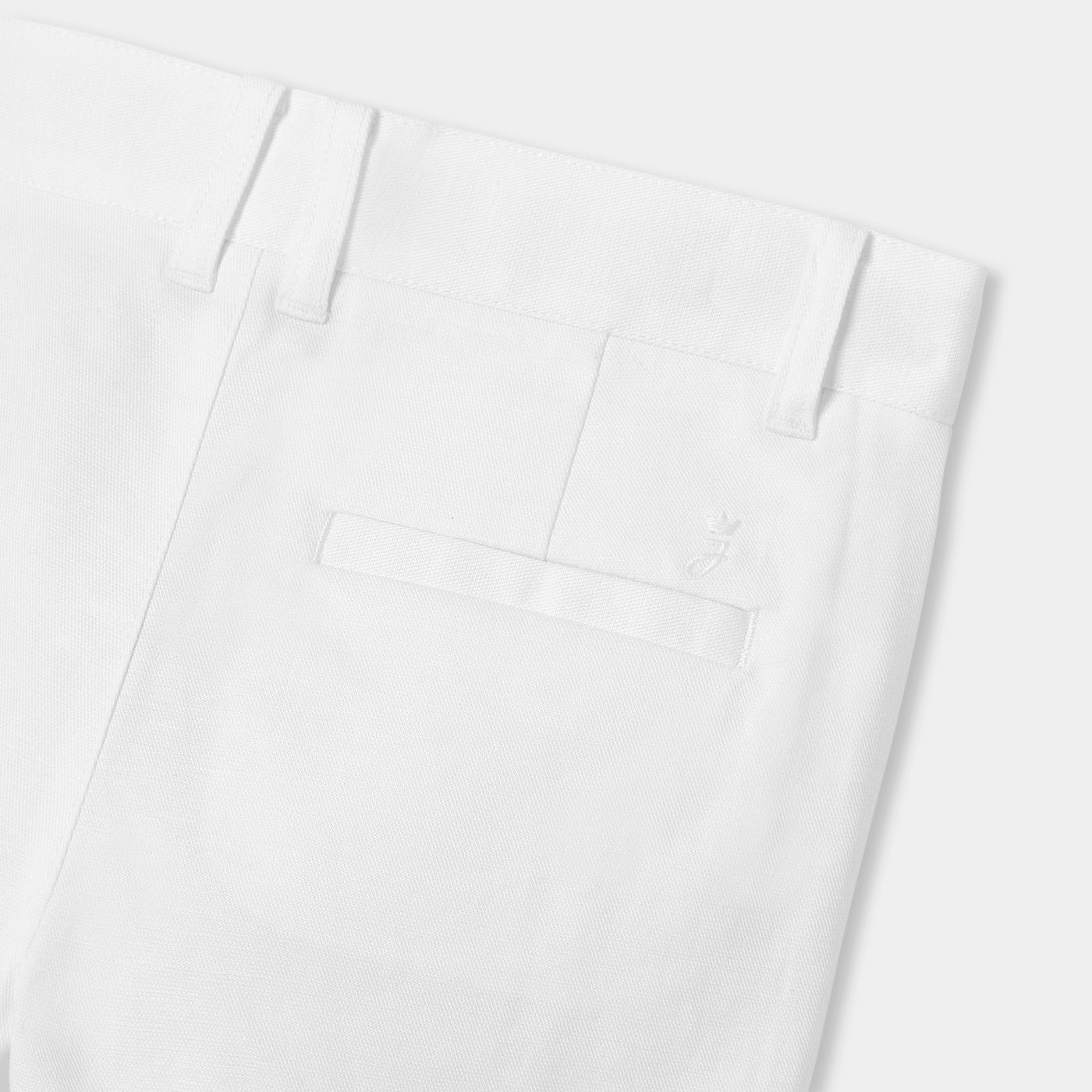 Boy cotton and linen Bermuda shorts - blanc jacadi