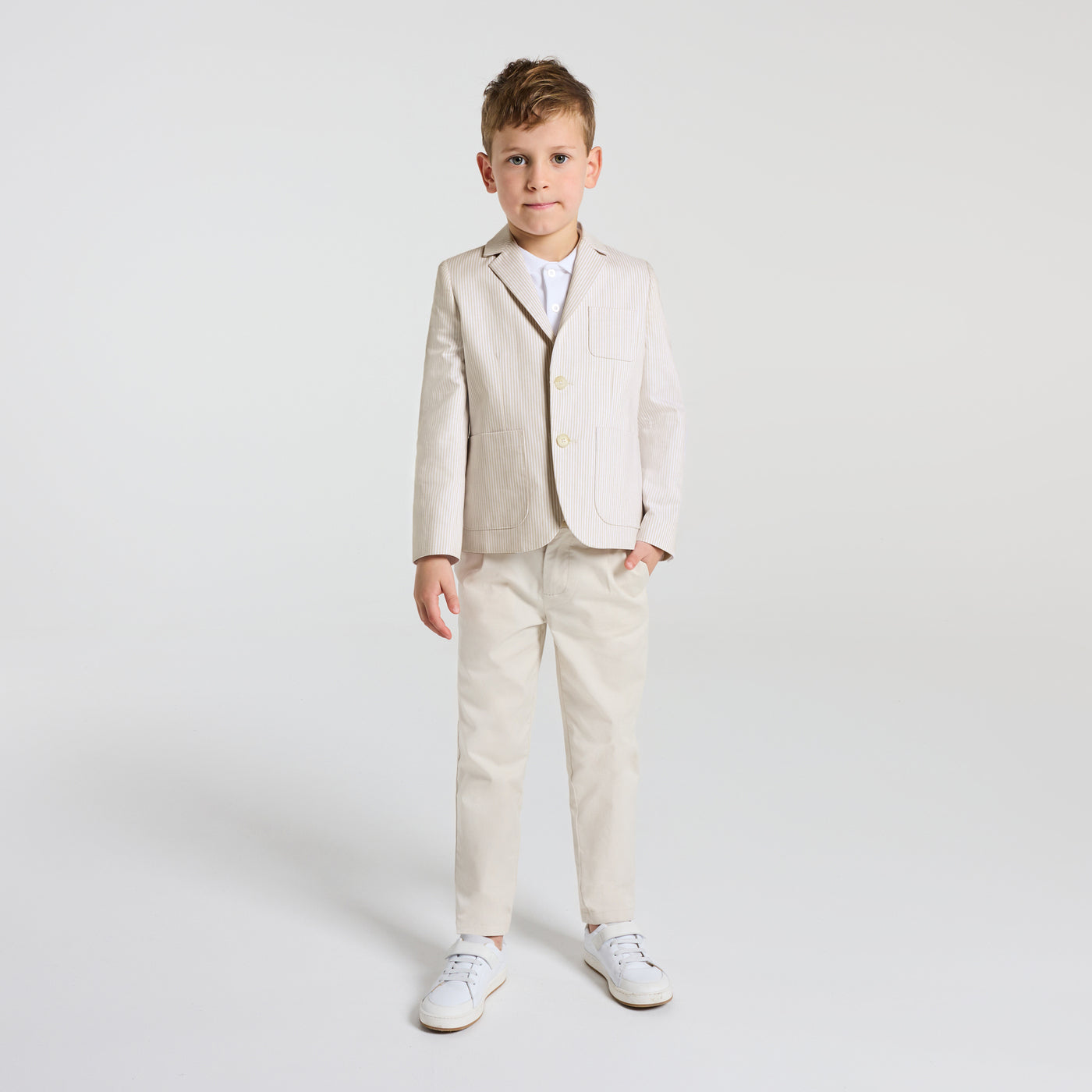 Child ceremony jacket - blanc/beige