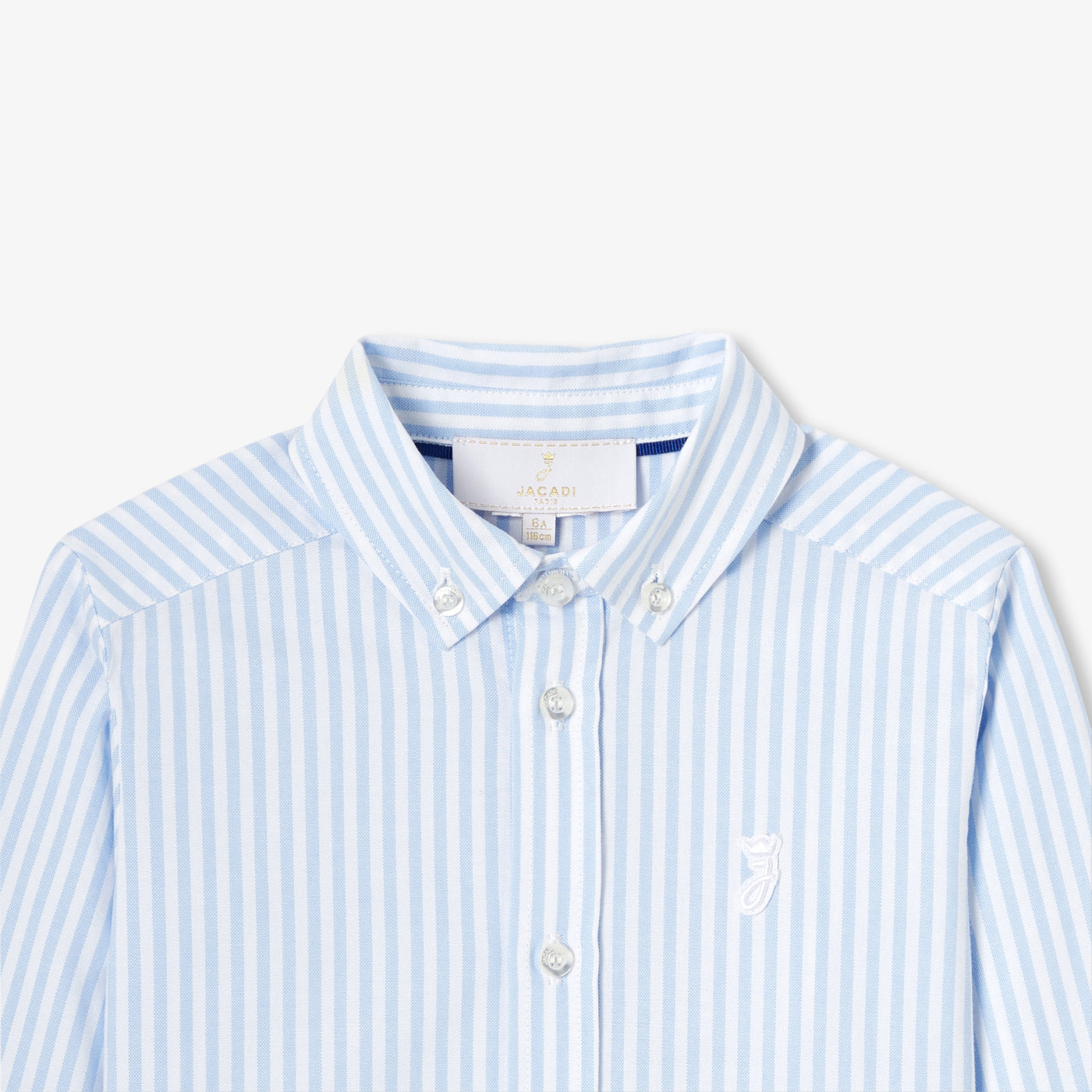 Baby boy cotton jumper - bleu pale