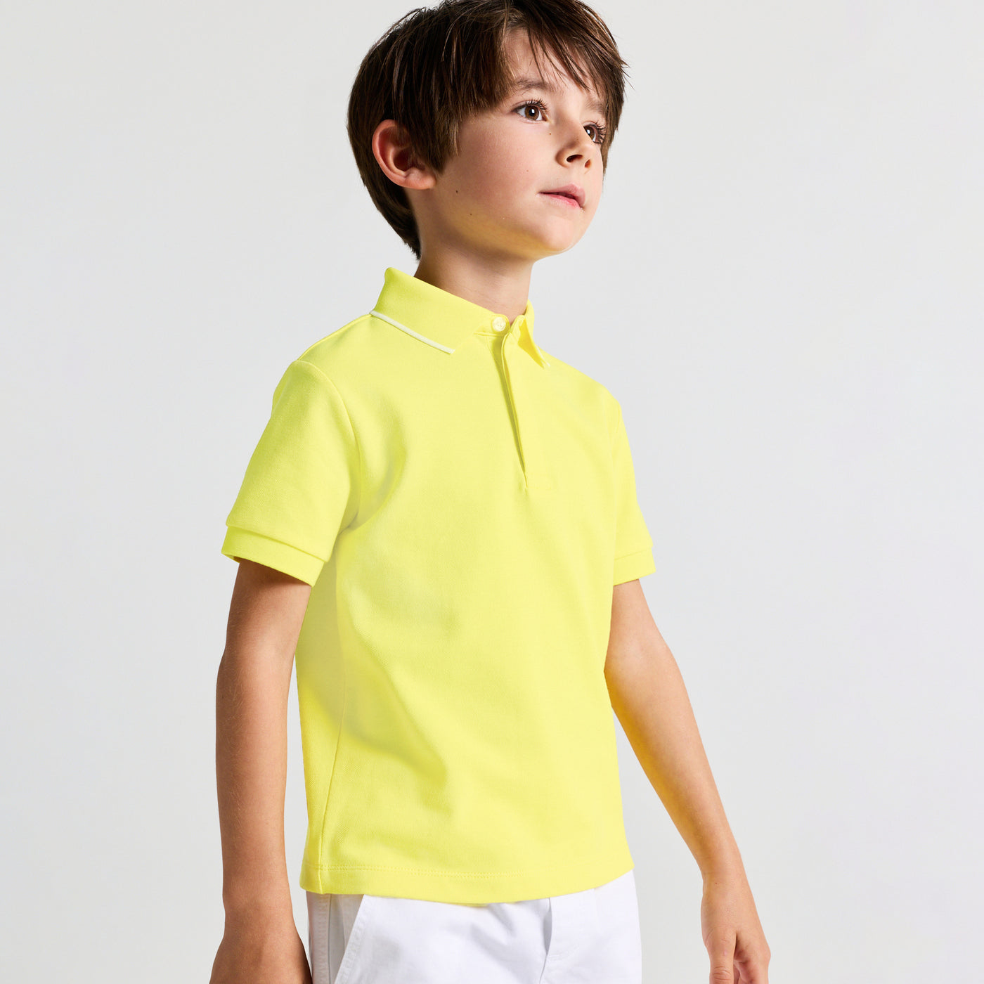 Boy ceremony polo shirt - jaune soleil