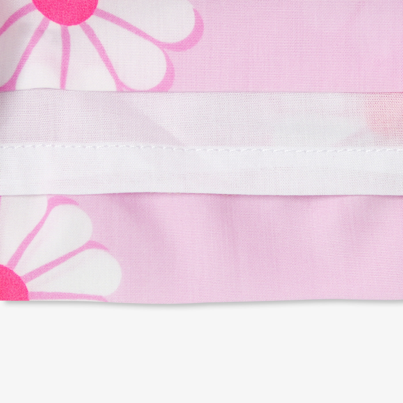 Baby girl cotton dress with floral pattern - rose/multico