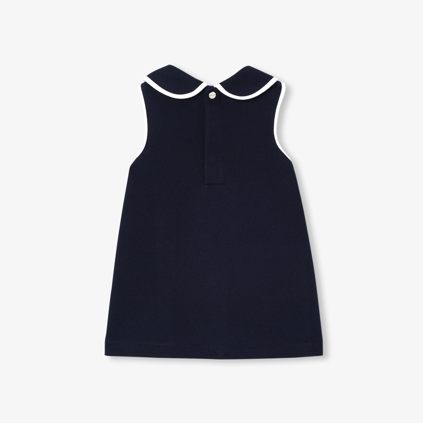 Baby girl sleeveless dress in cotton piqué - marine jacadi