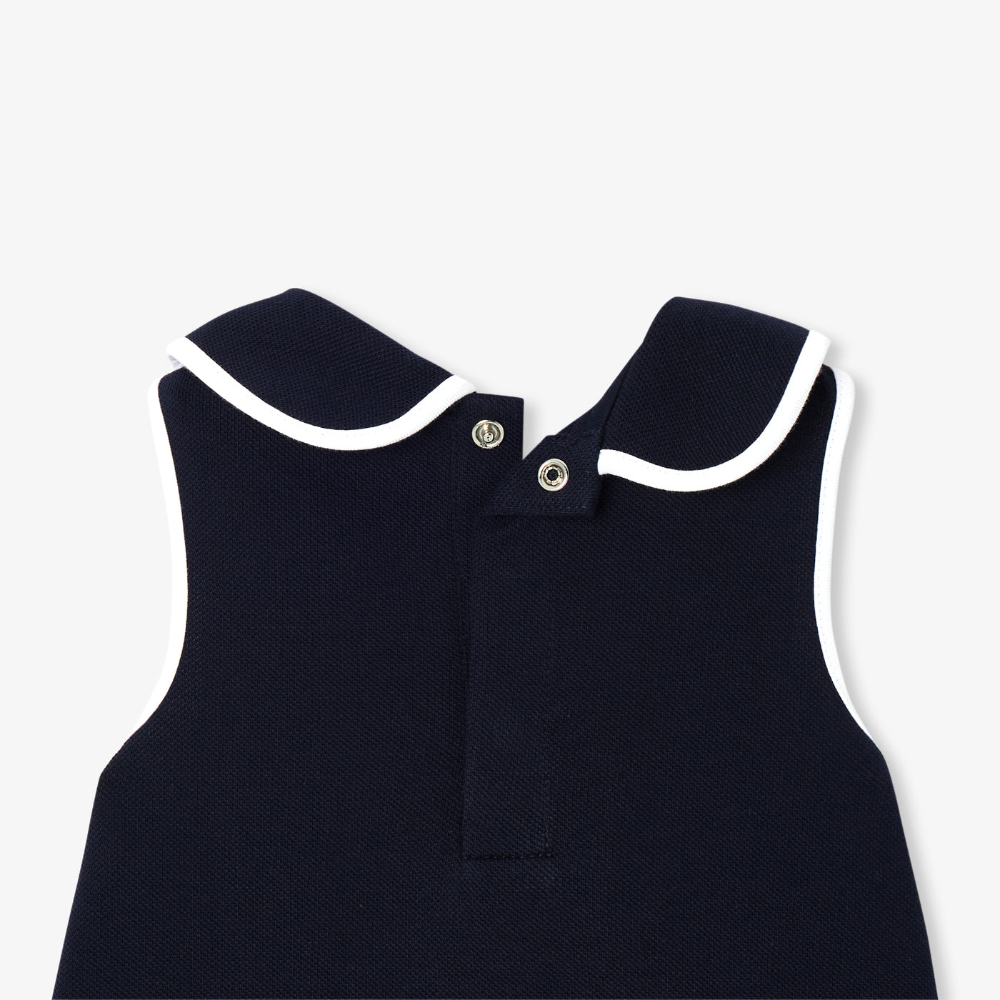 Baby girl sleeveless dress in cotton piqué - marine jacadi