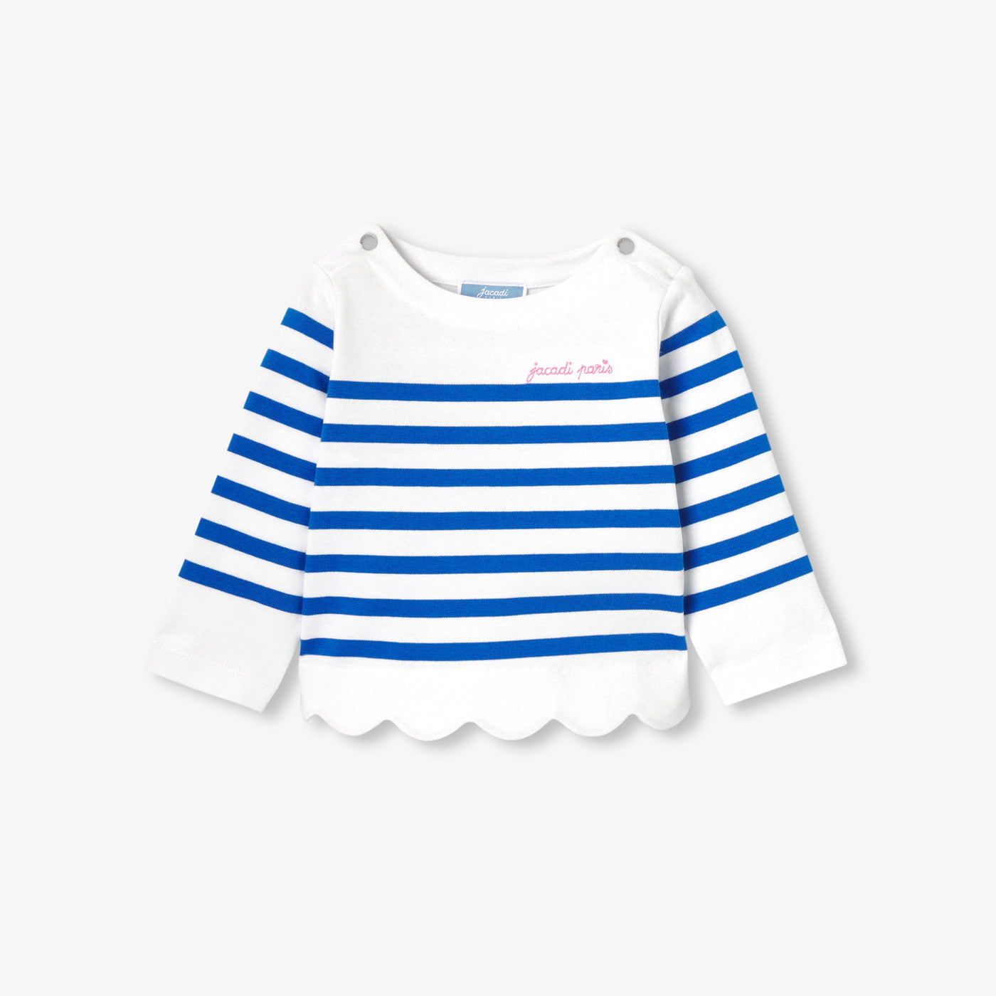 Baby girl striped top - blanc/bleu