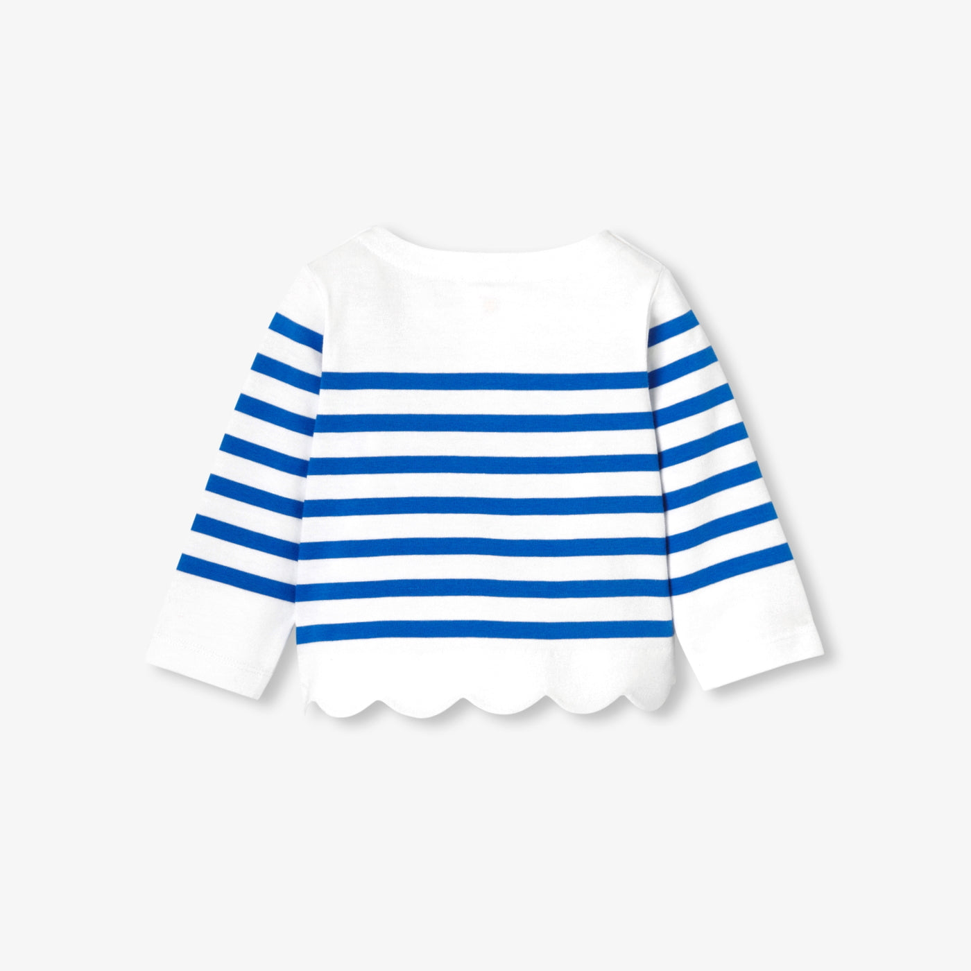 Baby girl striped top - blanc/bleu