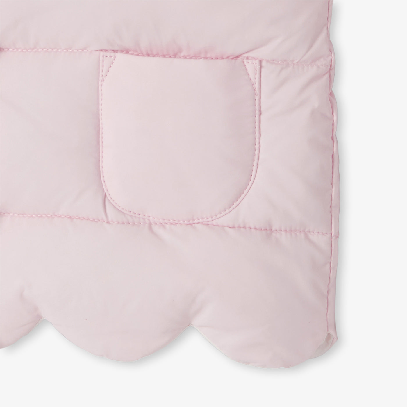 Baby girl sleeveless padded jacket - rose poudre jacadi