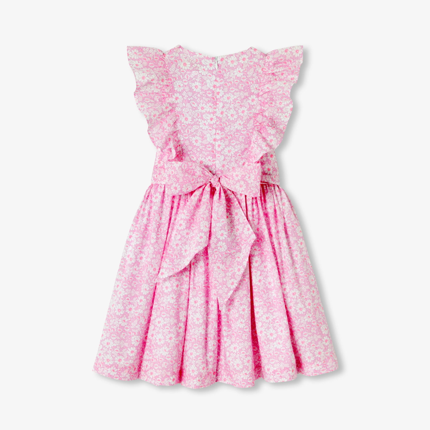 Girl Liberty fabric ceremony dress - rose/multico