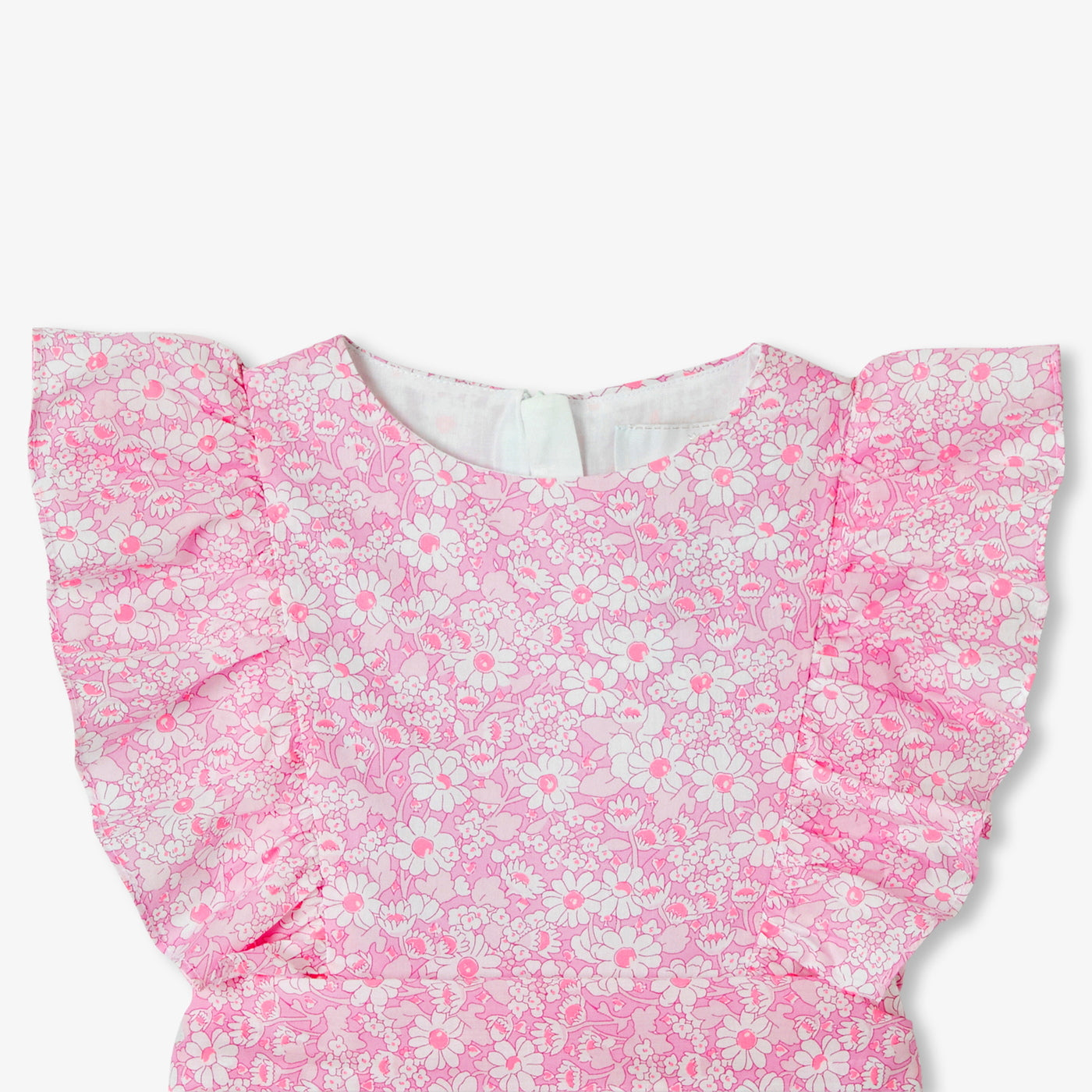 Girl Liberty fabric ceremony dress - rose/multico