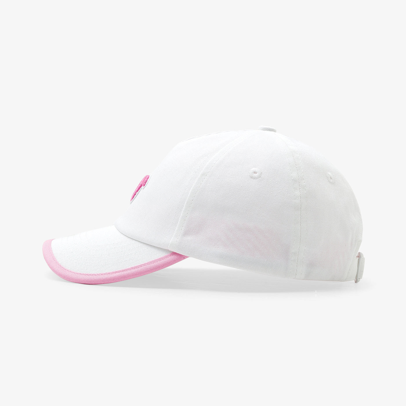 Girl cotton cap - blanc/rose