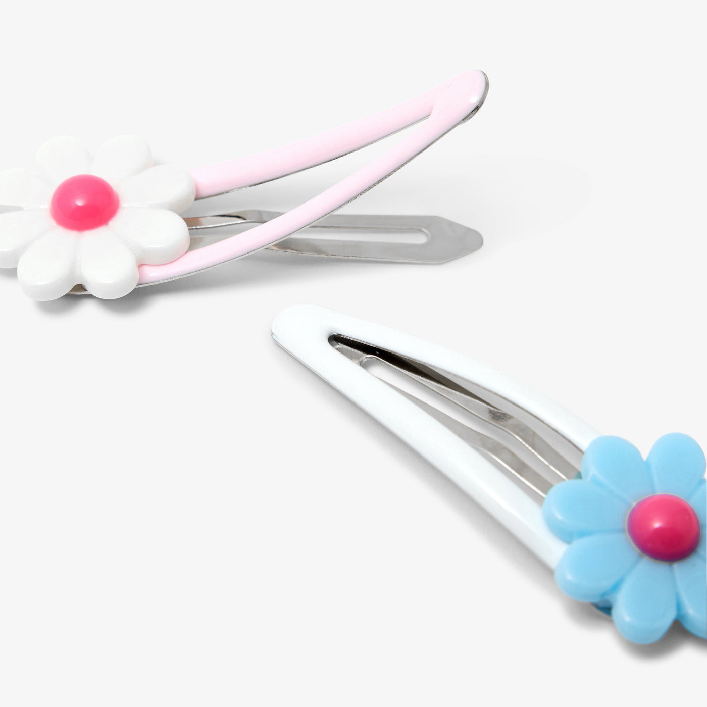 Girl set of three snap clips - multico