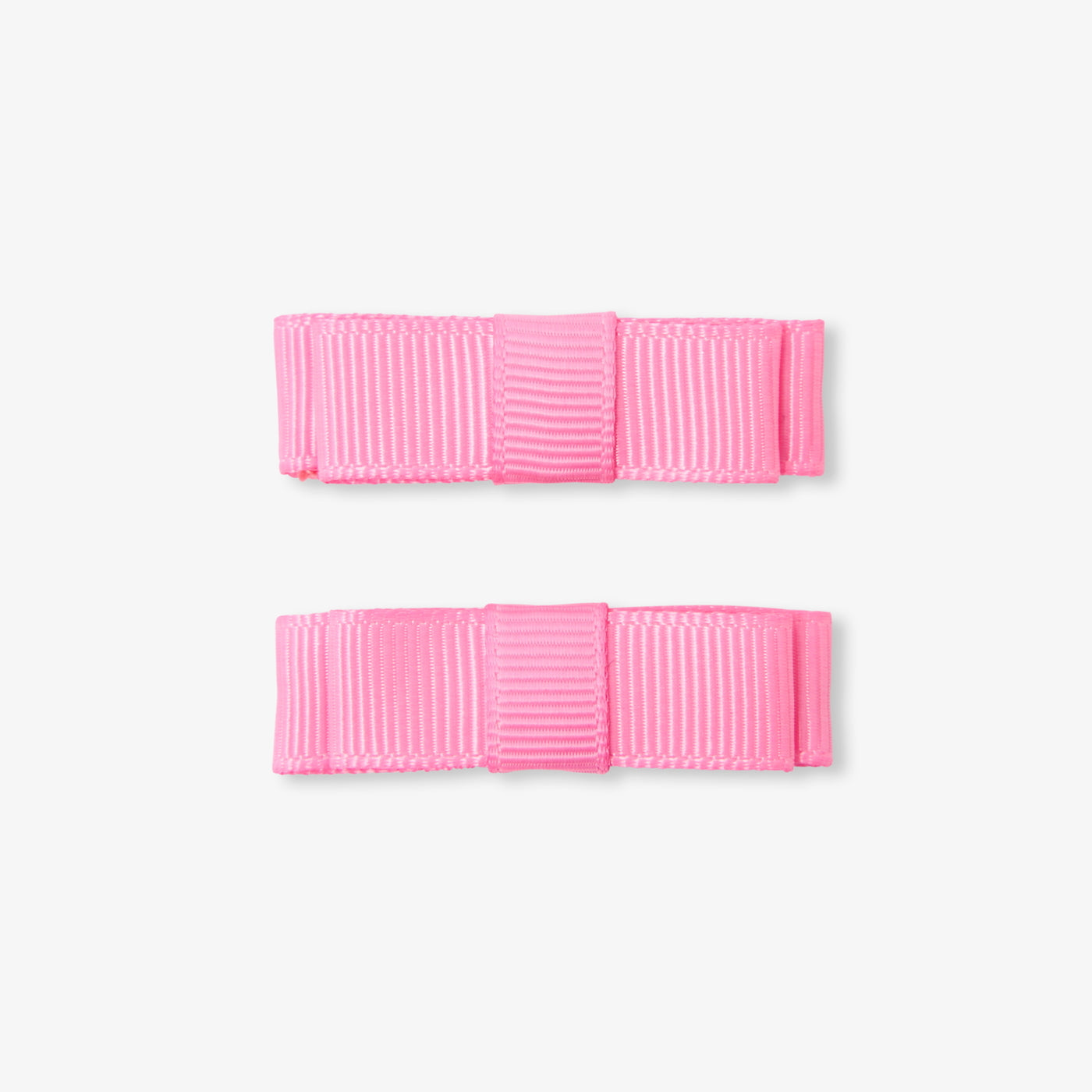 Baby girl set of two clip-on hair clips - rose