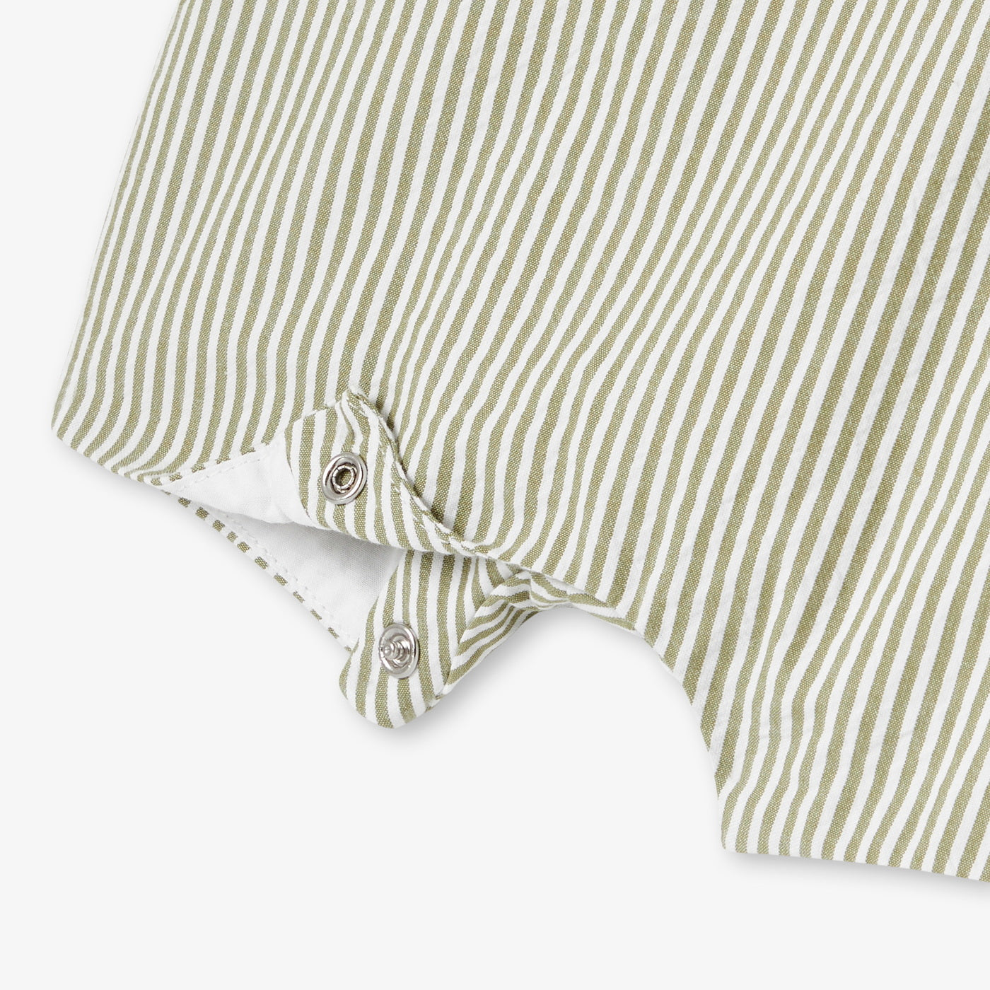 Baby boy seersucker dungarees - blanc/vert