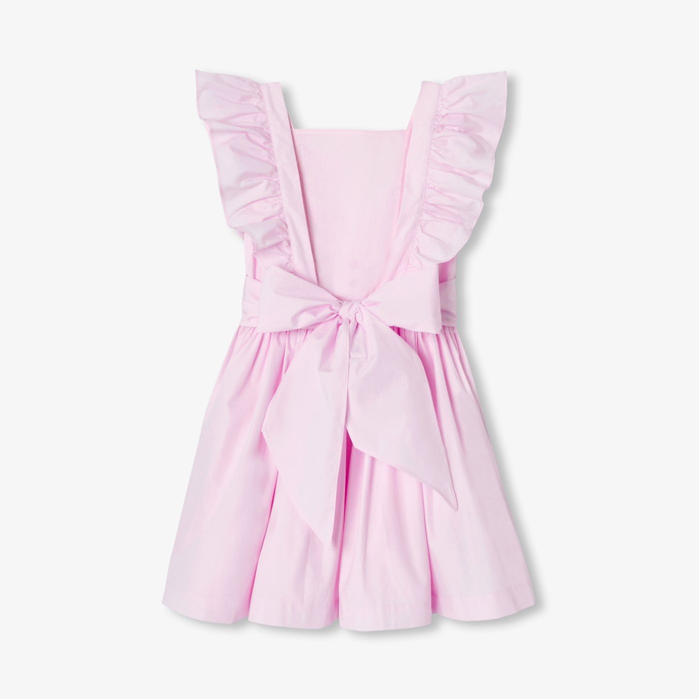 Girl poplin halter dress - rose jacadi