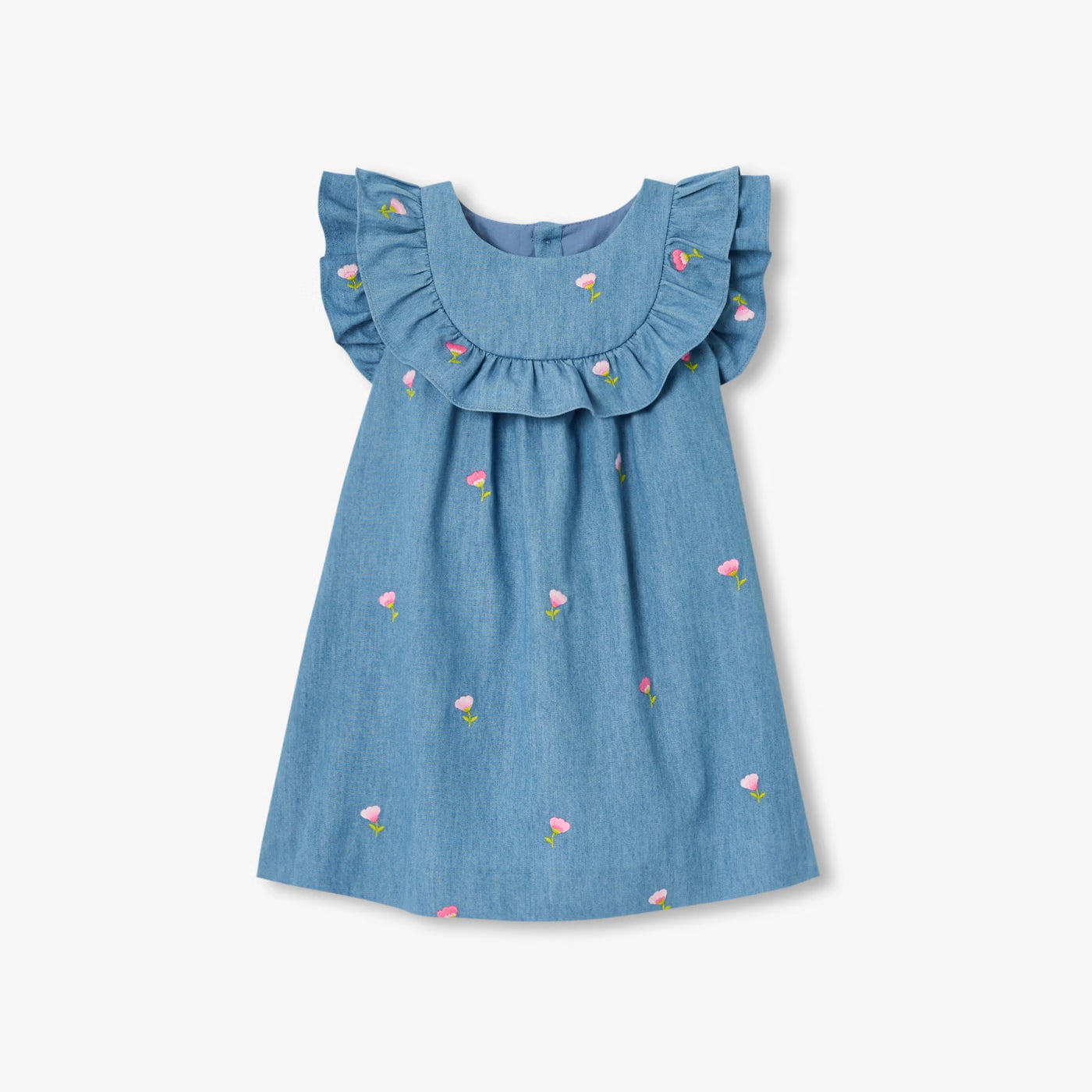 Baby girl chambray dress - chambray