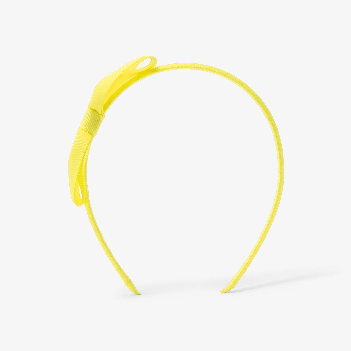 Girl bow headband - jaune soleil