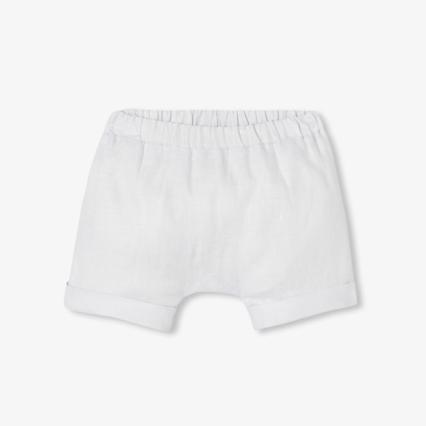 Baby boy linen set - blanc/gris