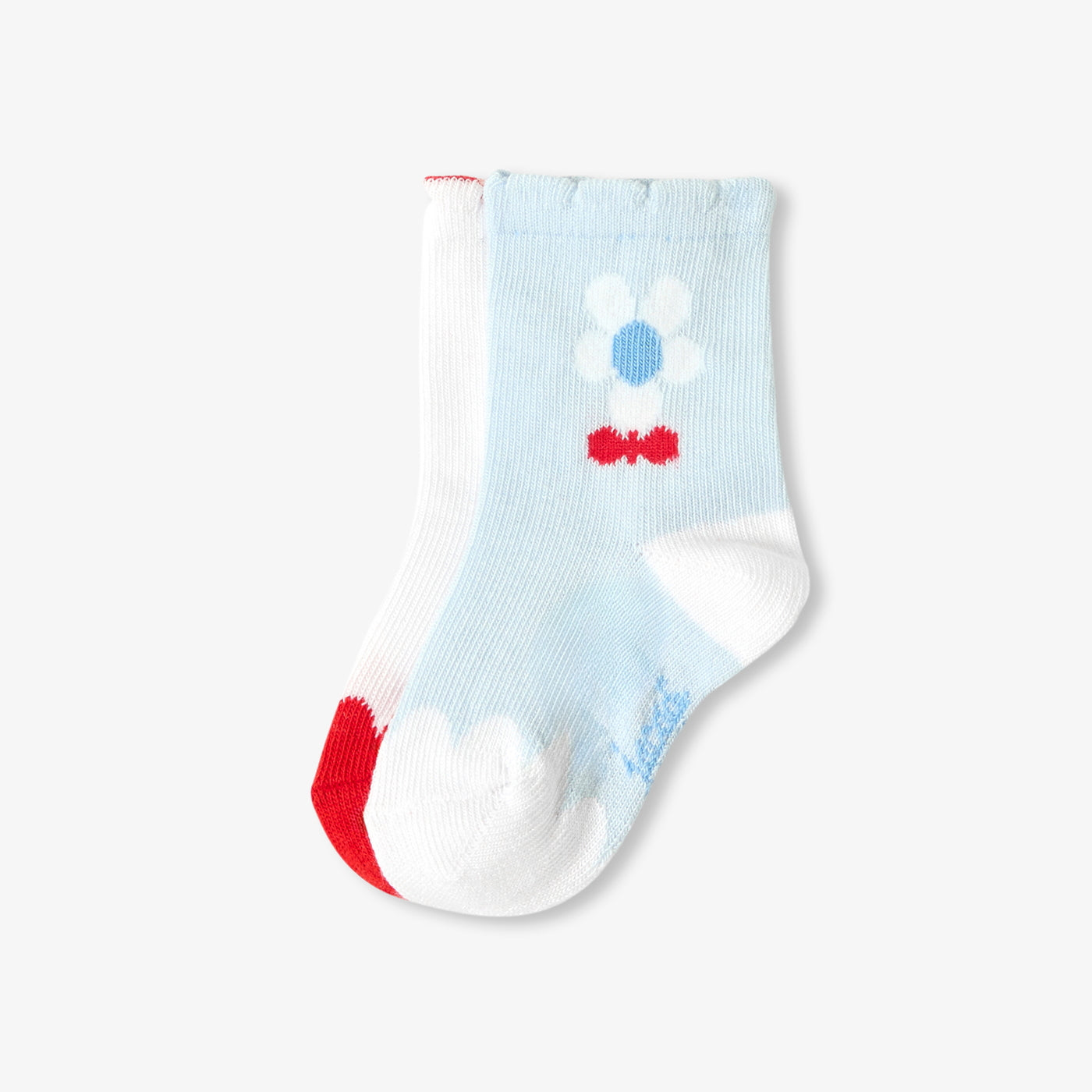Baby girl sock set - bleu/rouge
