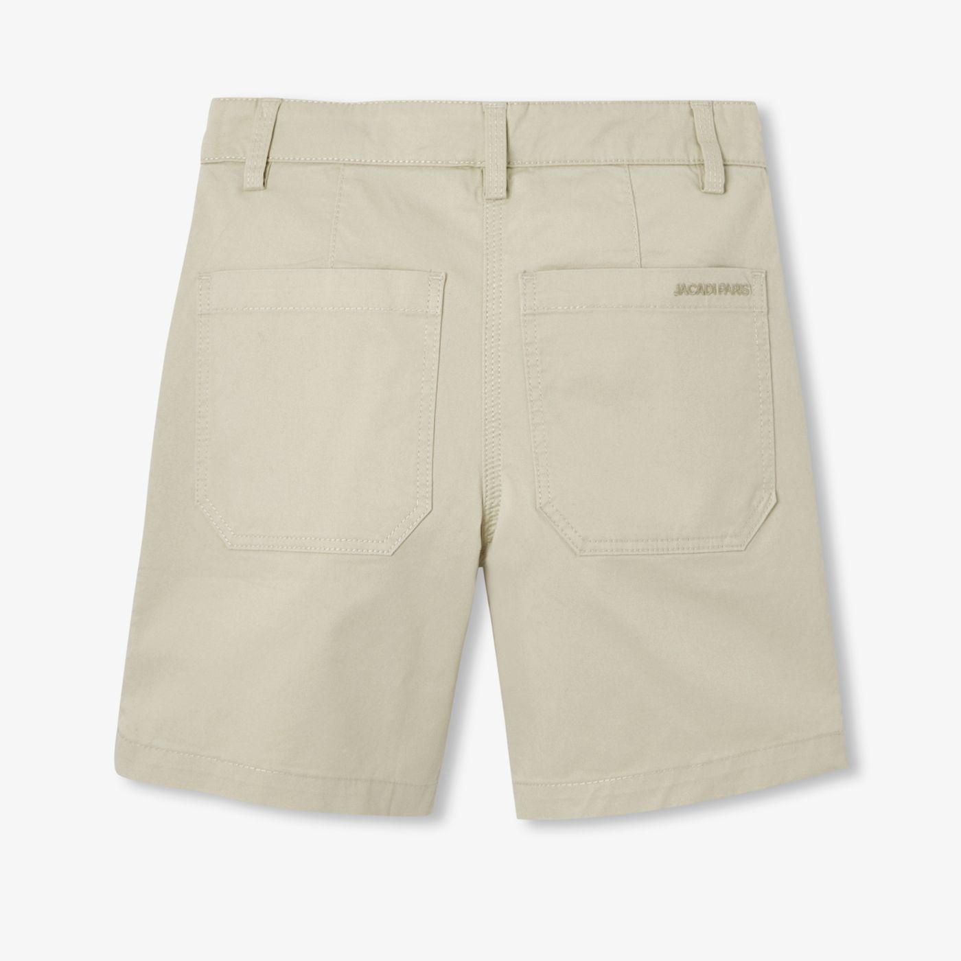 Boy lightweight twill Bermuda shorts - tilleul