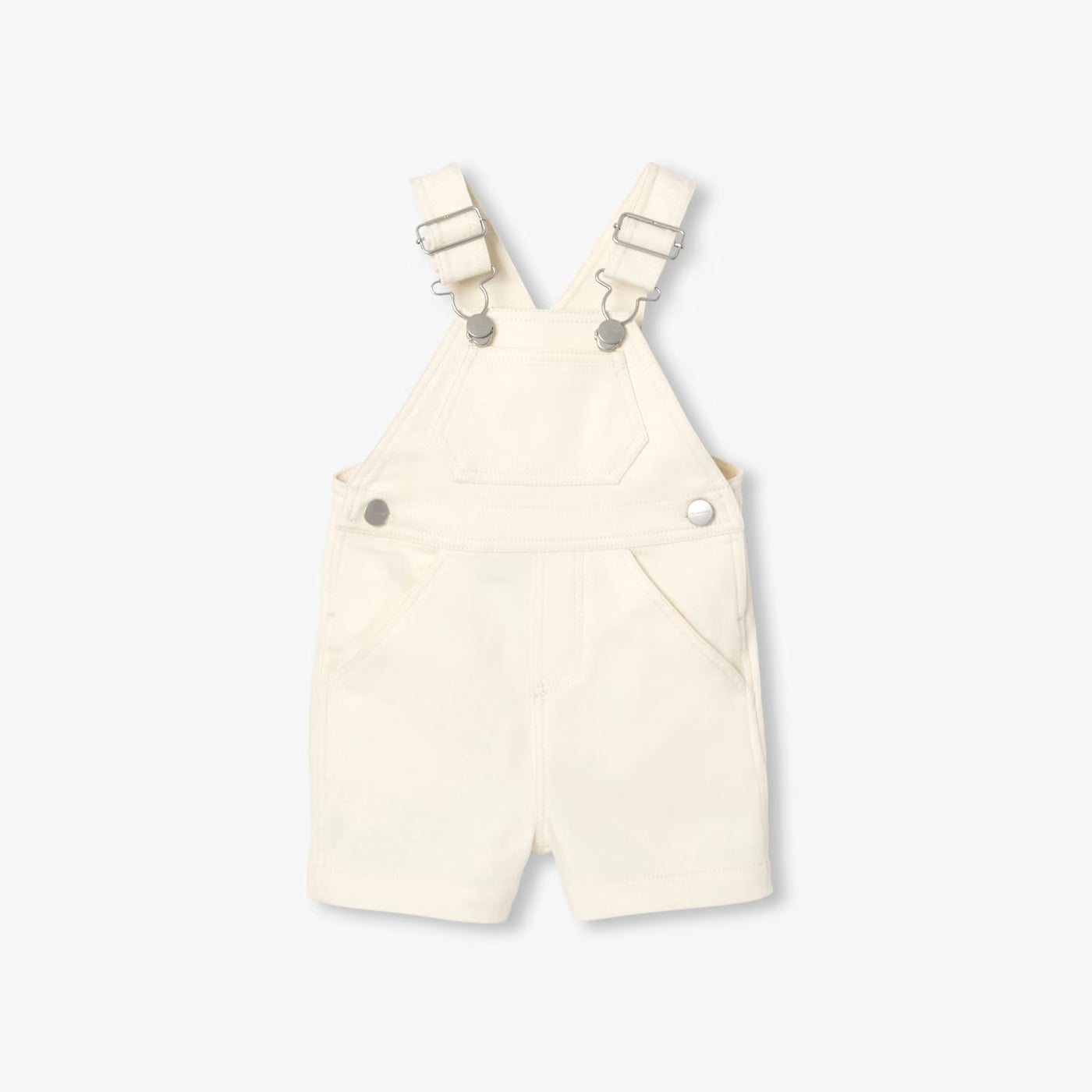 Baby off-white denim dungarees - ecru