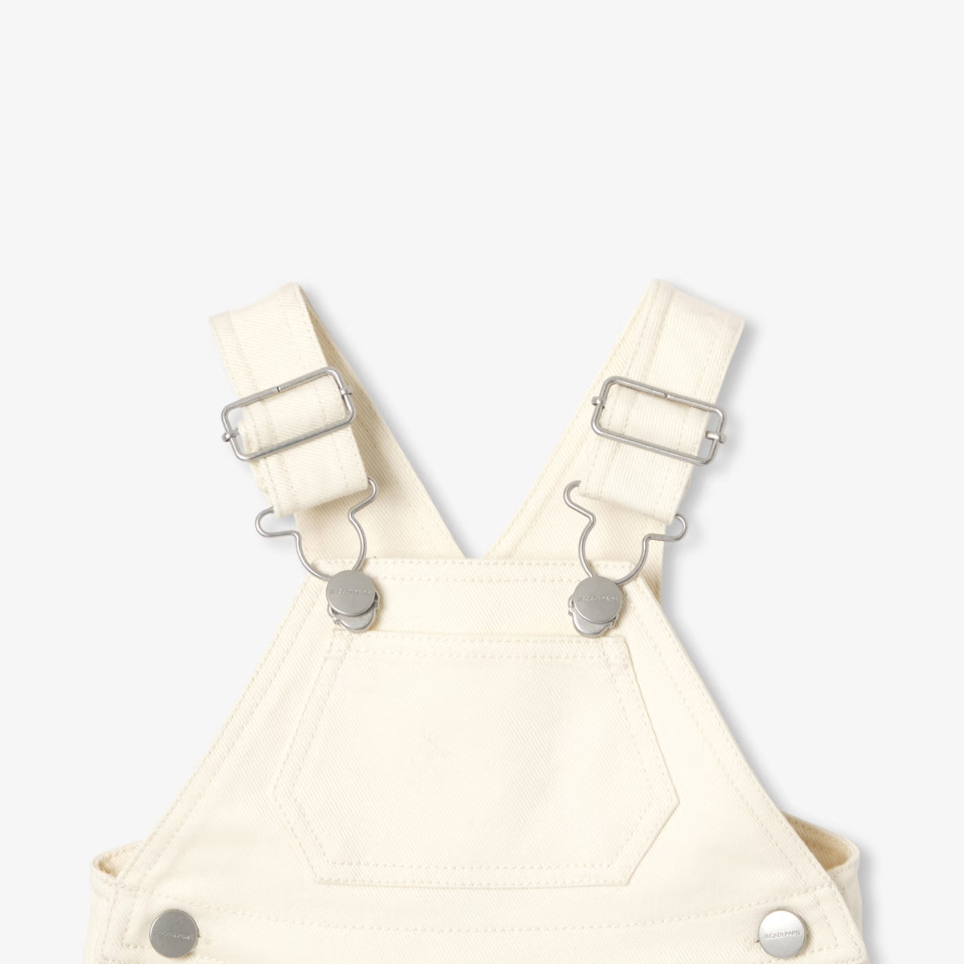 Baby off-white denim dungarees - ecru
