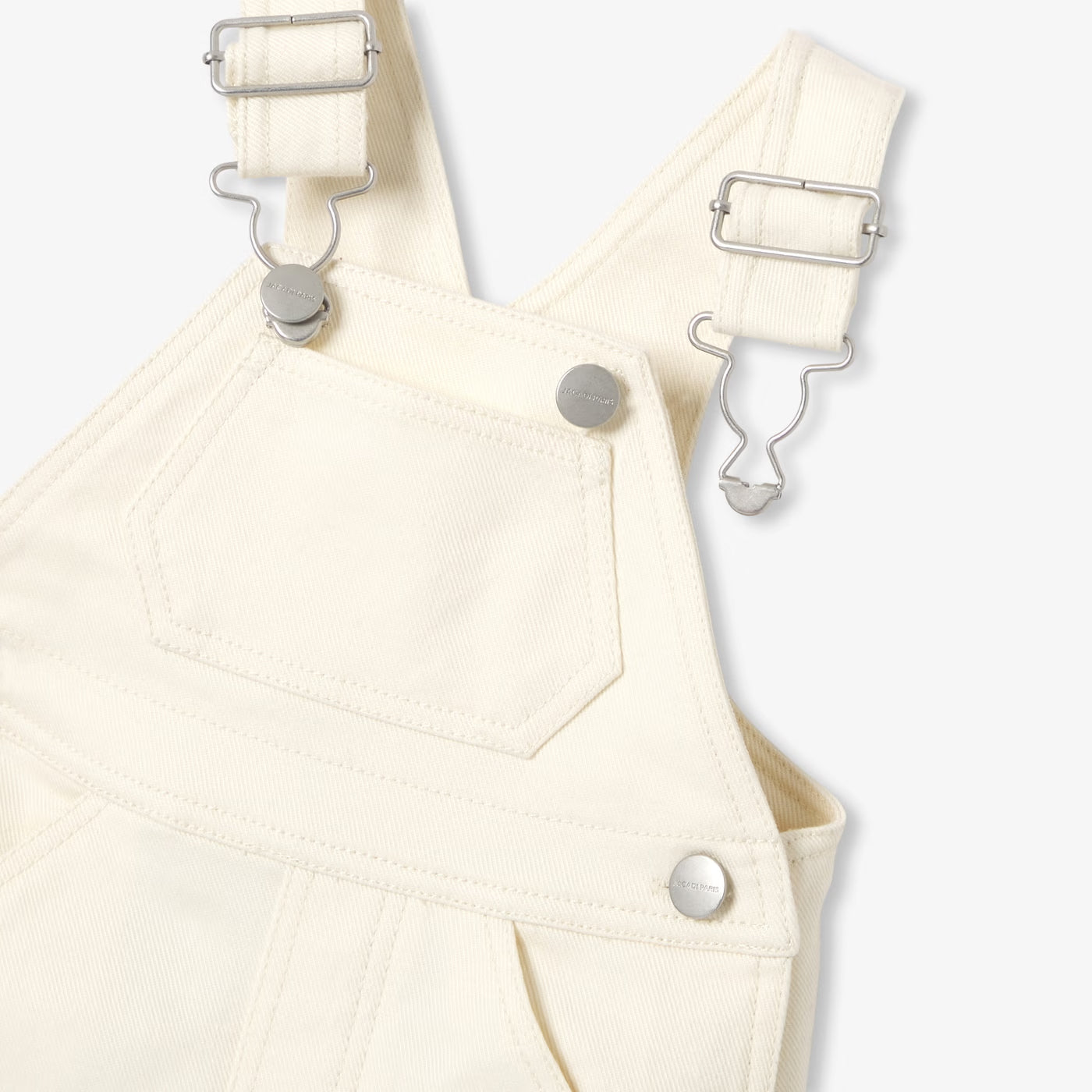 Baby off-white denim dungarees - ecru