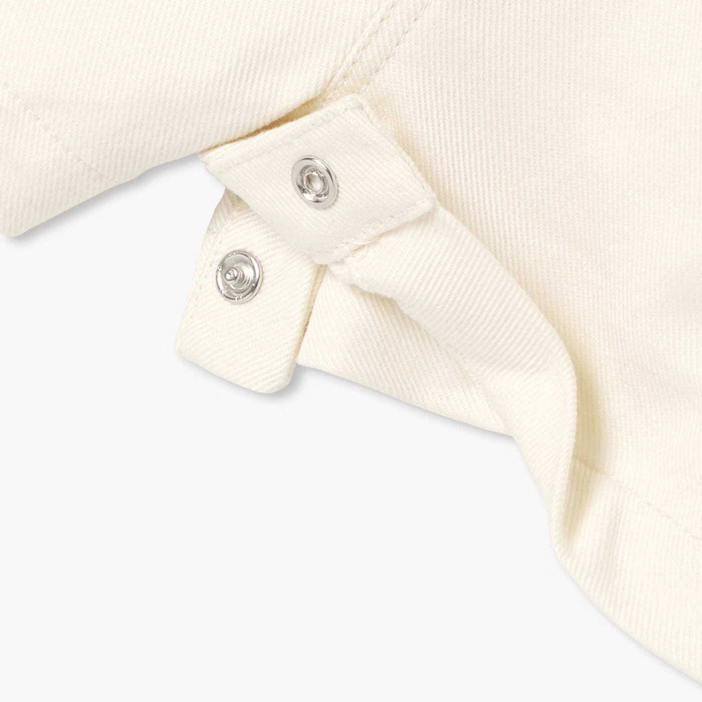 Baby off-white denim dungarees - ecru