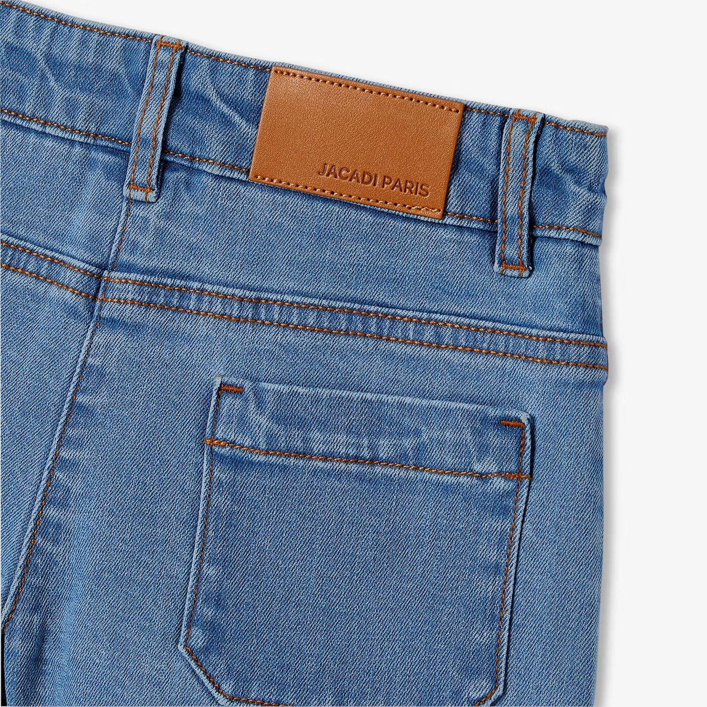 Girl light denim shorts - denim clair