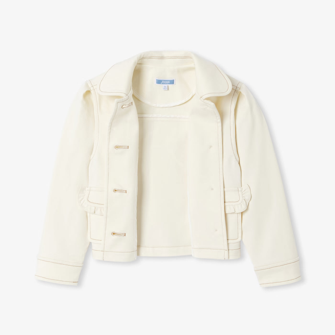 Girl denim jacket - ecru