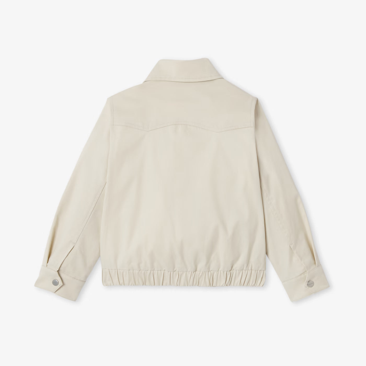 Child lightweight twill Harrington jacket - beige taupe