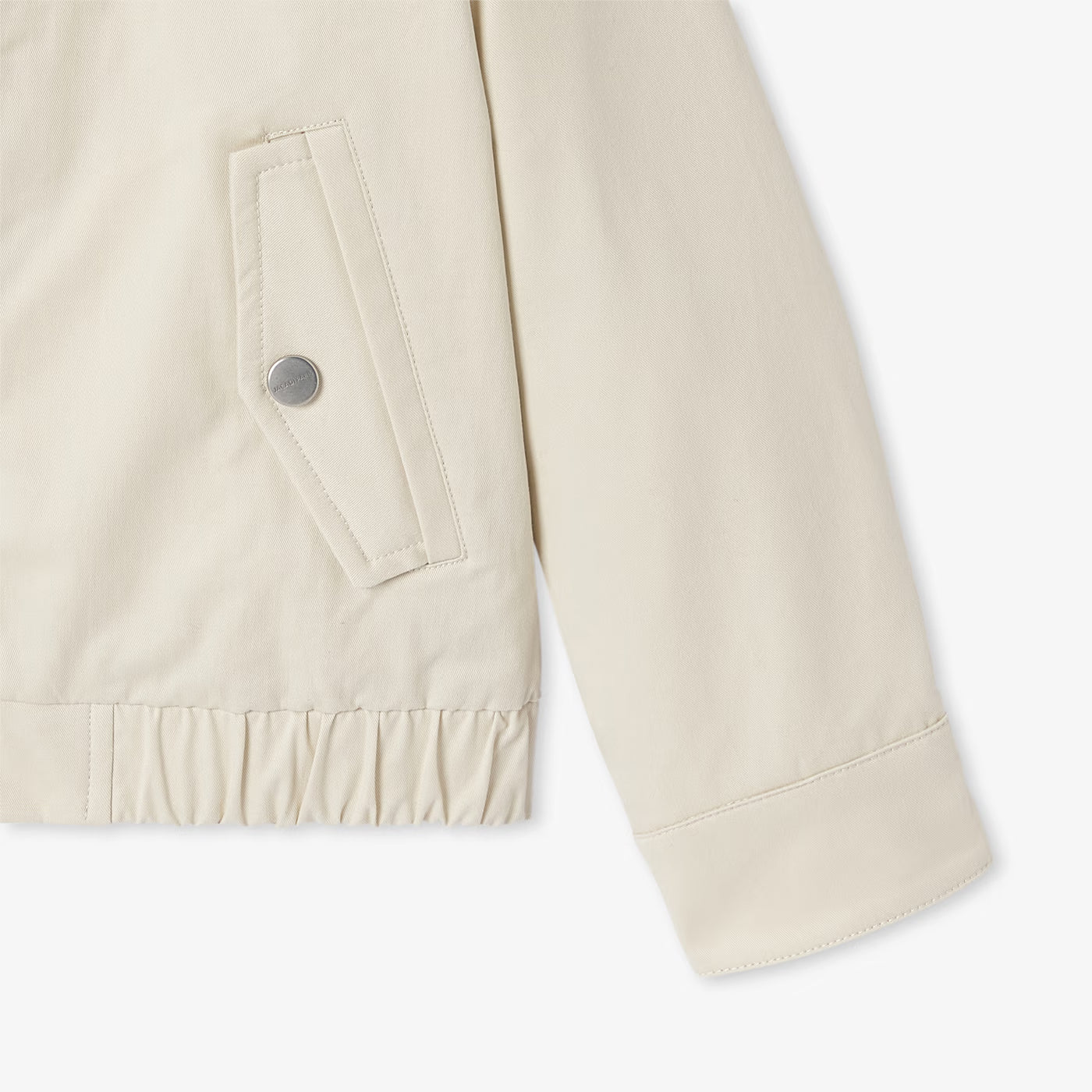 Child lightweight twill Harrington jacket - beige taupe