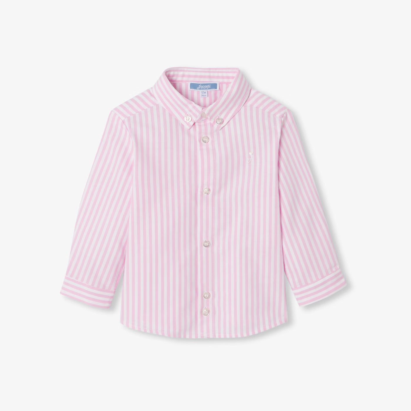Baby boy striped Oxford shirt - blanc/rose
