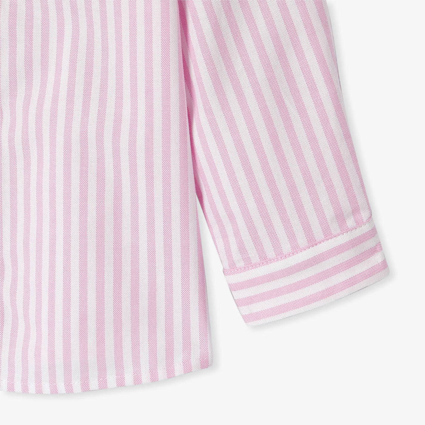 Baby boy striped Oxford shirt - blanc/rose