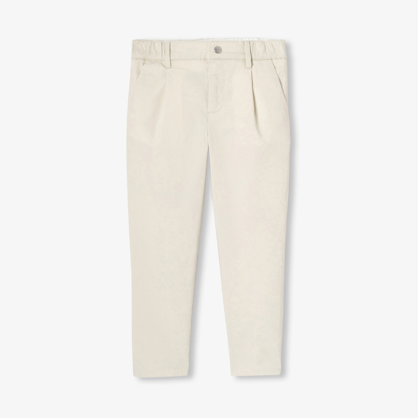 Boy twill pants - blanc casse
