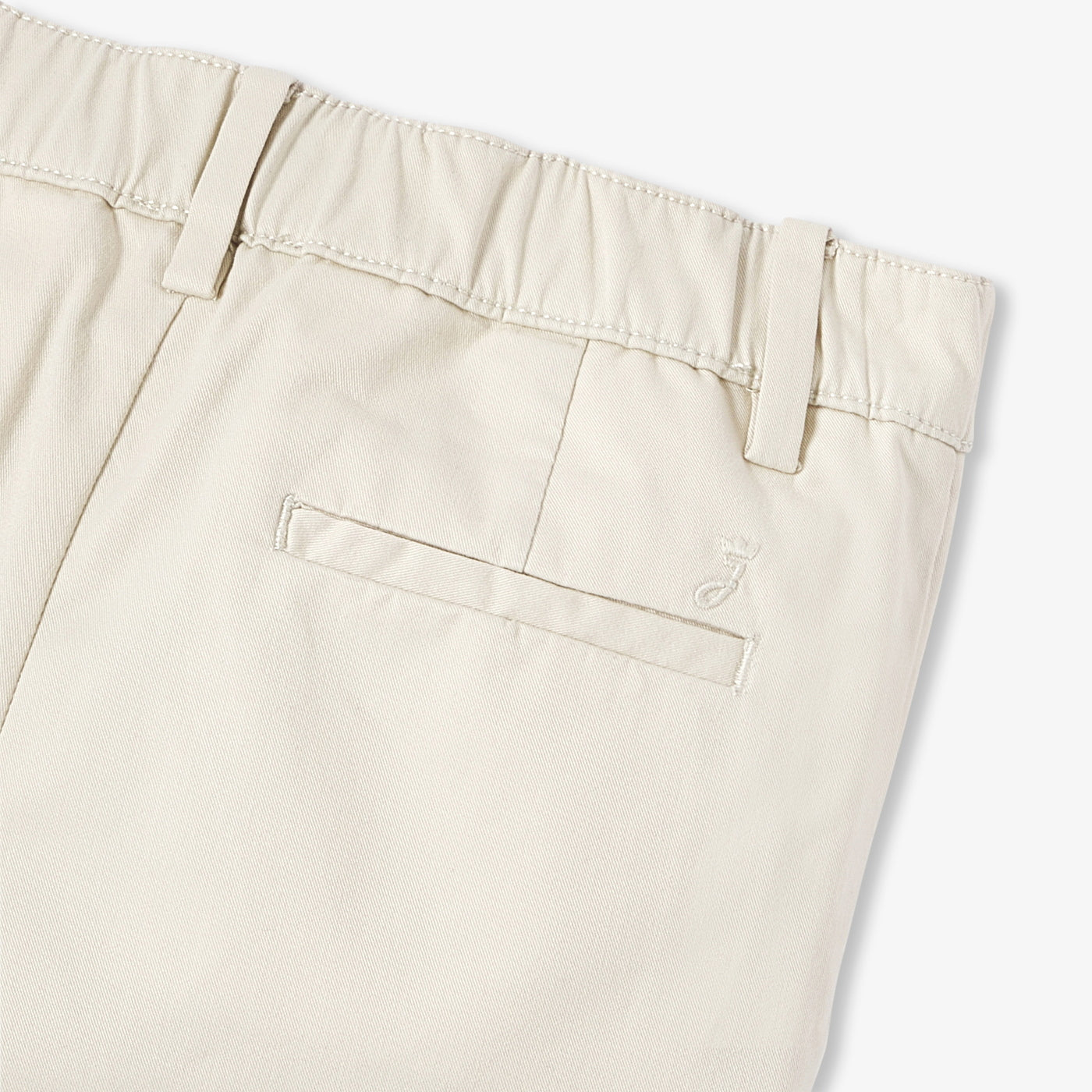 Boy twill pants - blanc casse