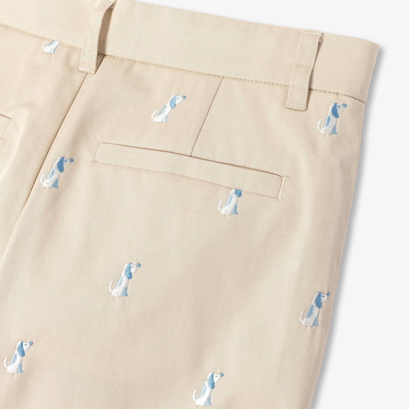 Boy cotton twill Bermuda shorts - beige taupe