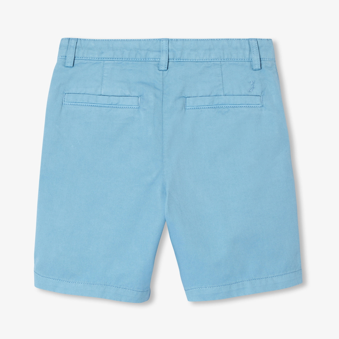 Boy cotton twill Bermuda shorts - bleu acier