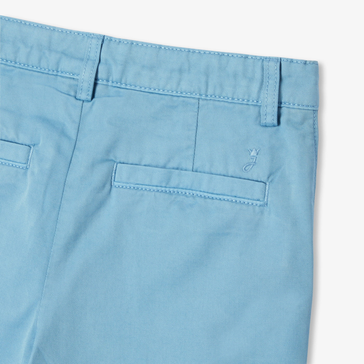 Boy cotton twill Bermuda shorts - bleu acier