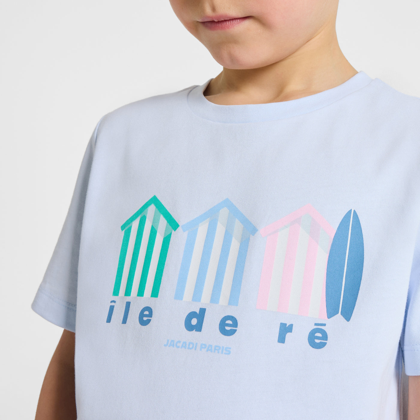 Child cotton T-shirt - bleu glacier