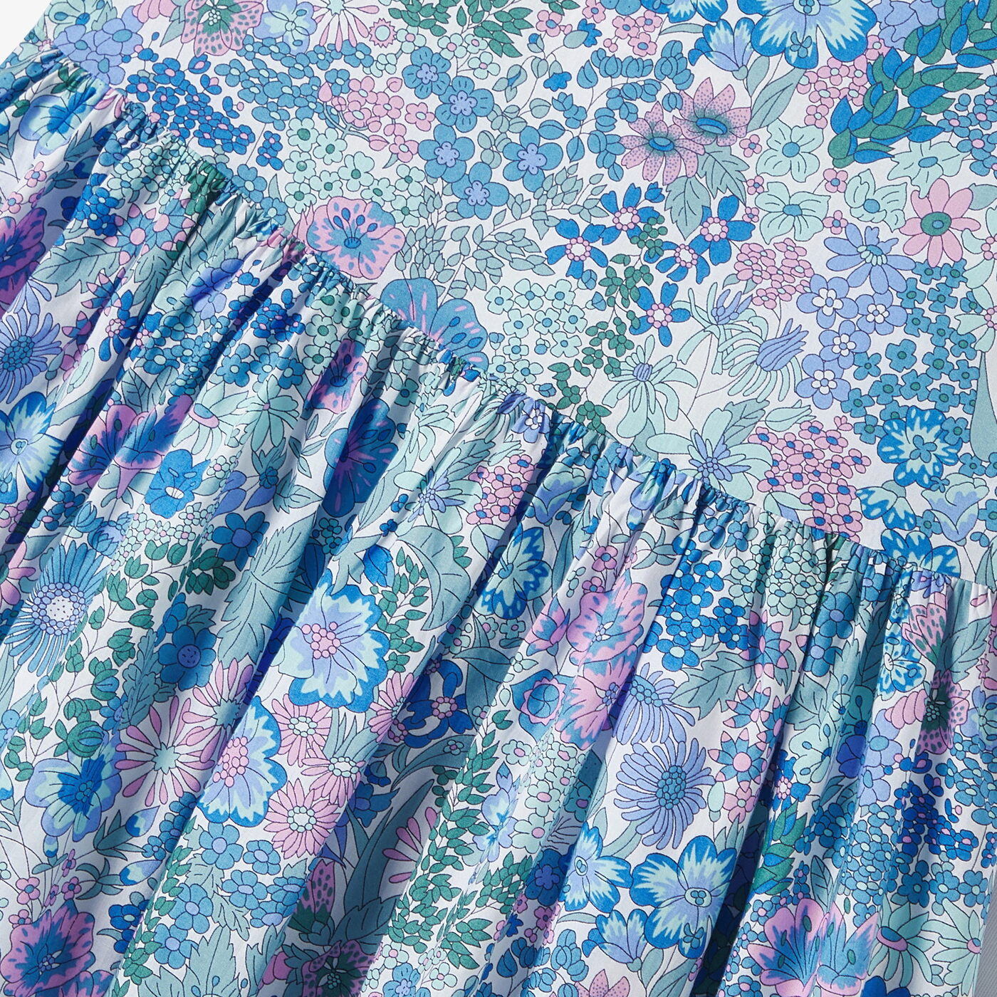 Girl Liberty fabric dress - bleu/multico