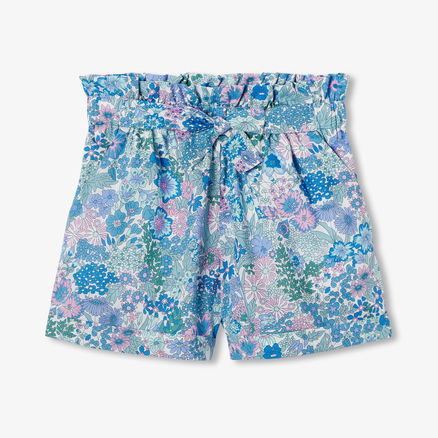 Girl shorts in Liberty fabric - bleu/multico