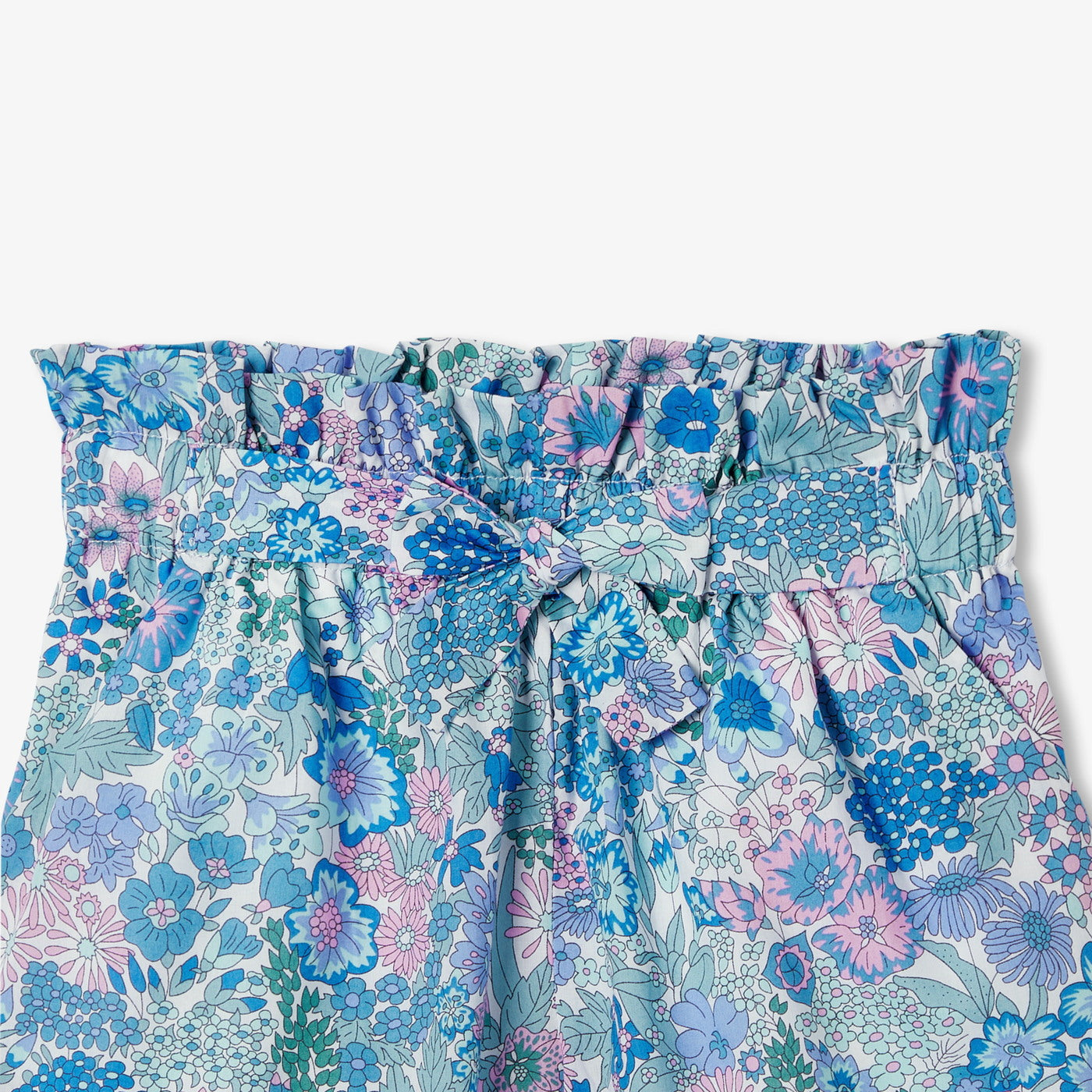 Girl shorts in Liberty fabric - bleu/multico