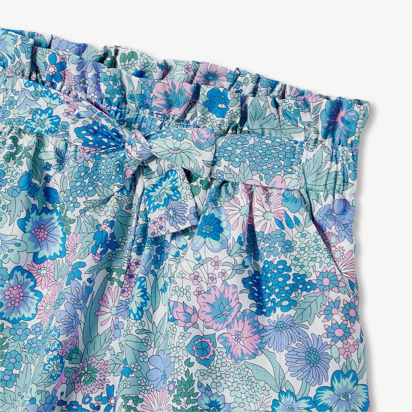 Girl shorts in Liberty fabric - bleu/multico