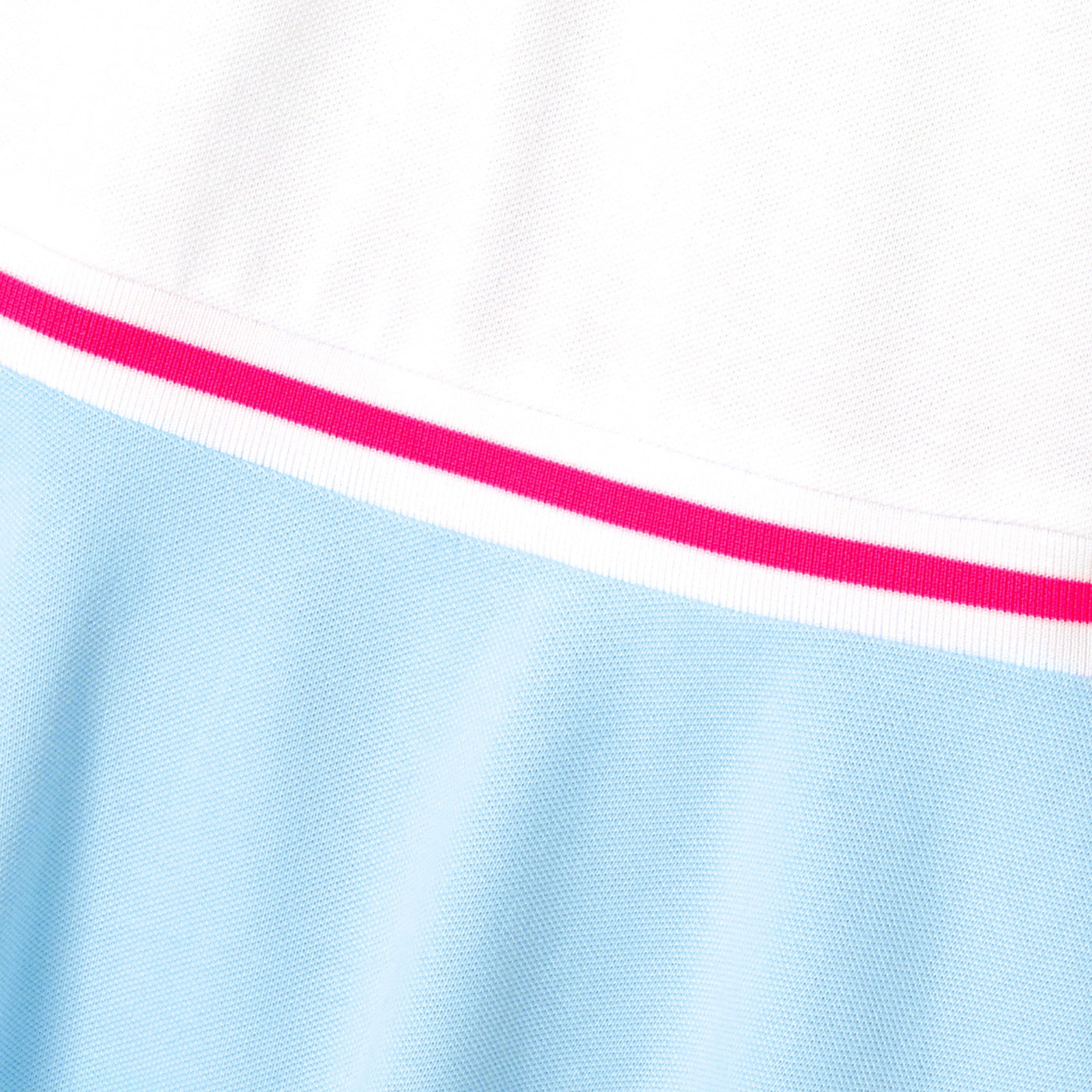 Girl piqué knit dress - blanc/bleu