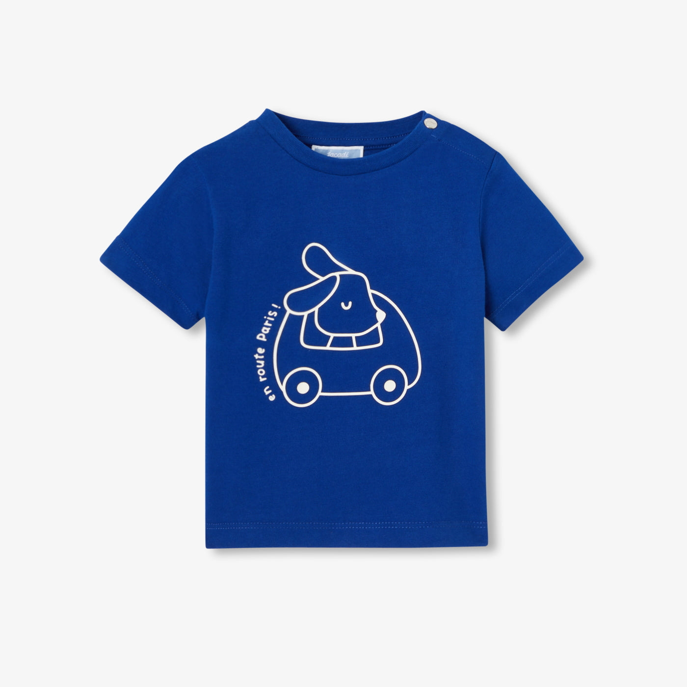Baby boy cotton T-shirt - bleu cobalt