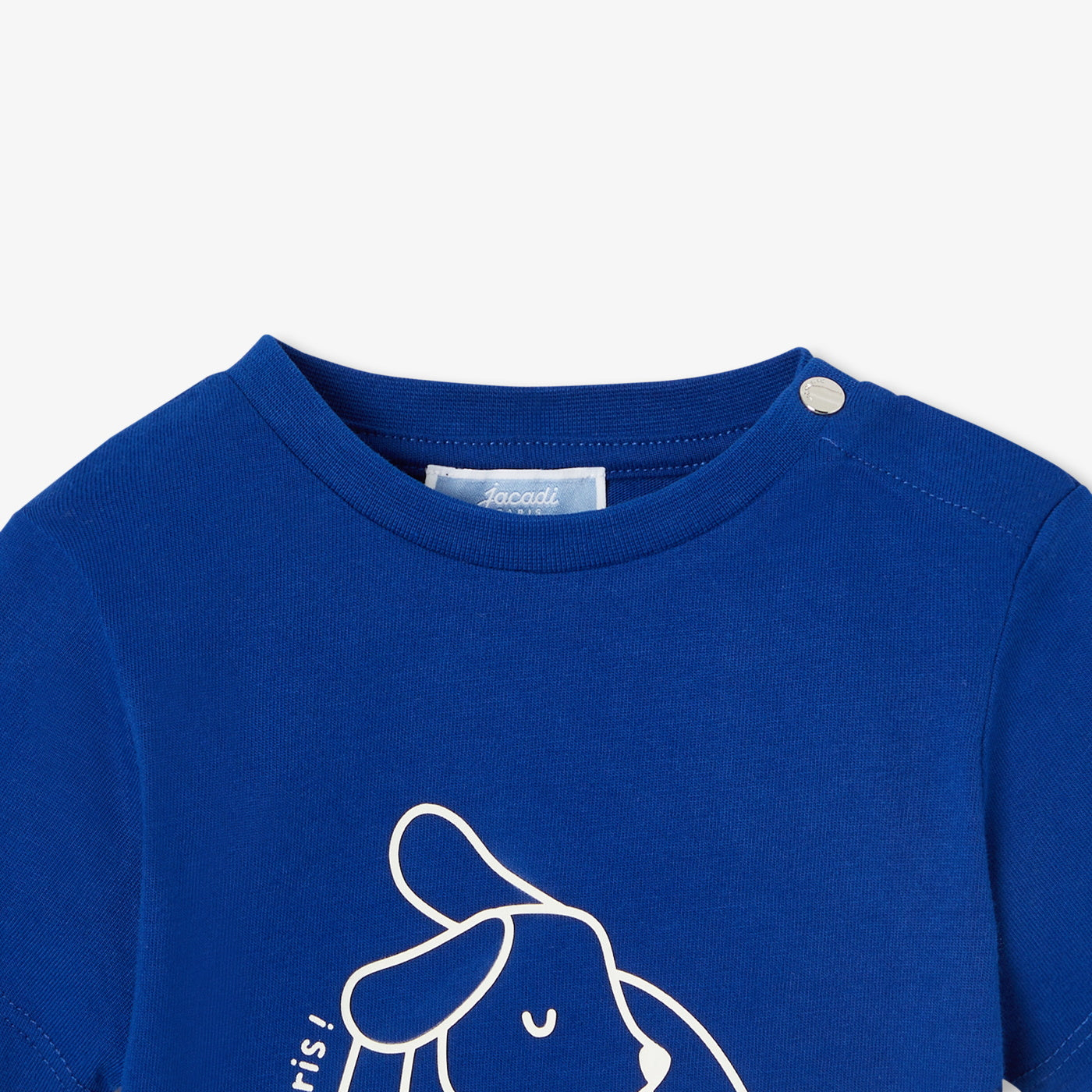 Baby boy cotton T-shirt - bleu cobalt