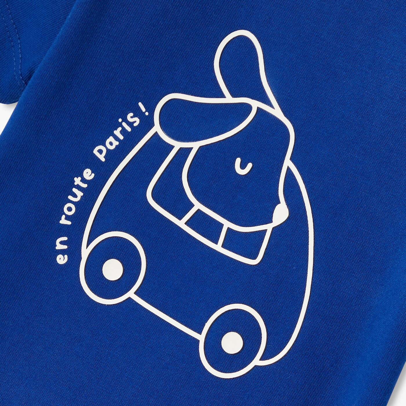 Baby boy cotton T-shirt - bleu cobalt